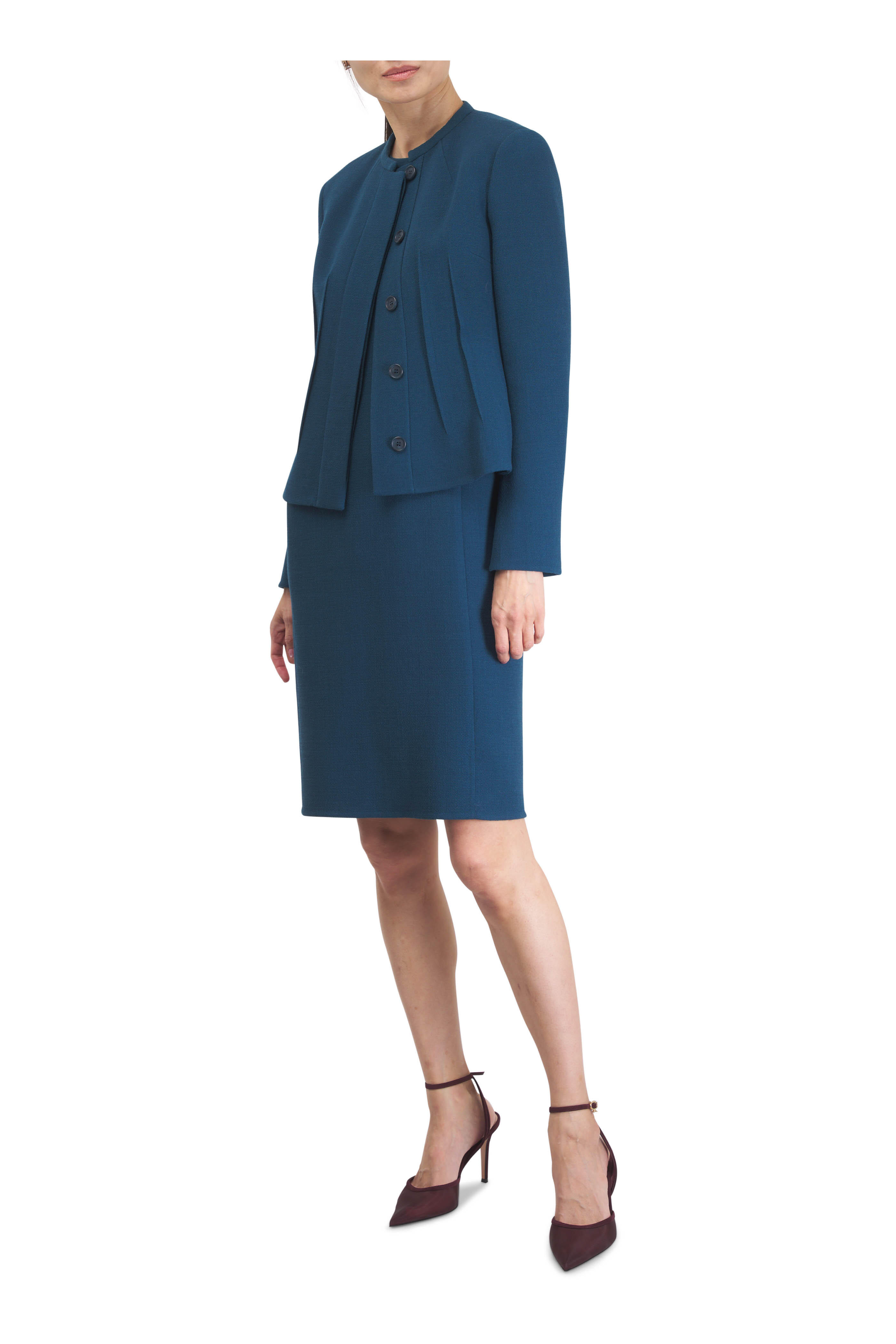 Gianvito Rossi - Dorotea D'orsay Burgundy Ankle Strap Pump, 85mm