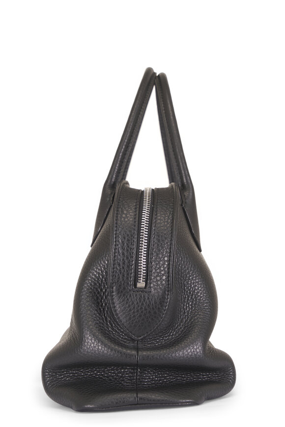 The Row Nano Agnes 12 Black Grain Leather Shoulder Bag - view 3