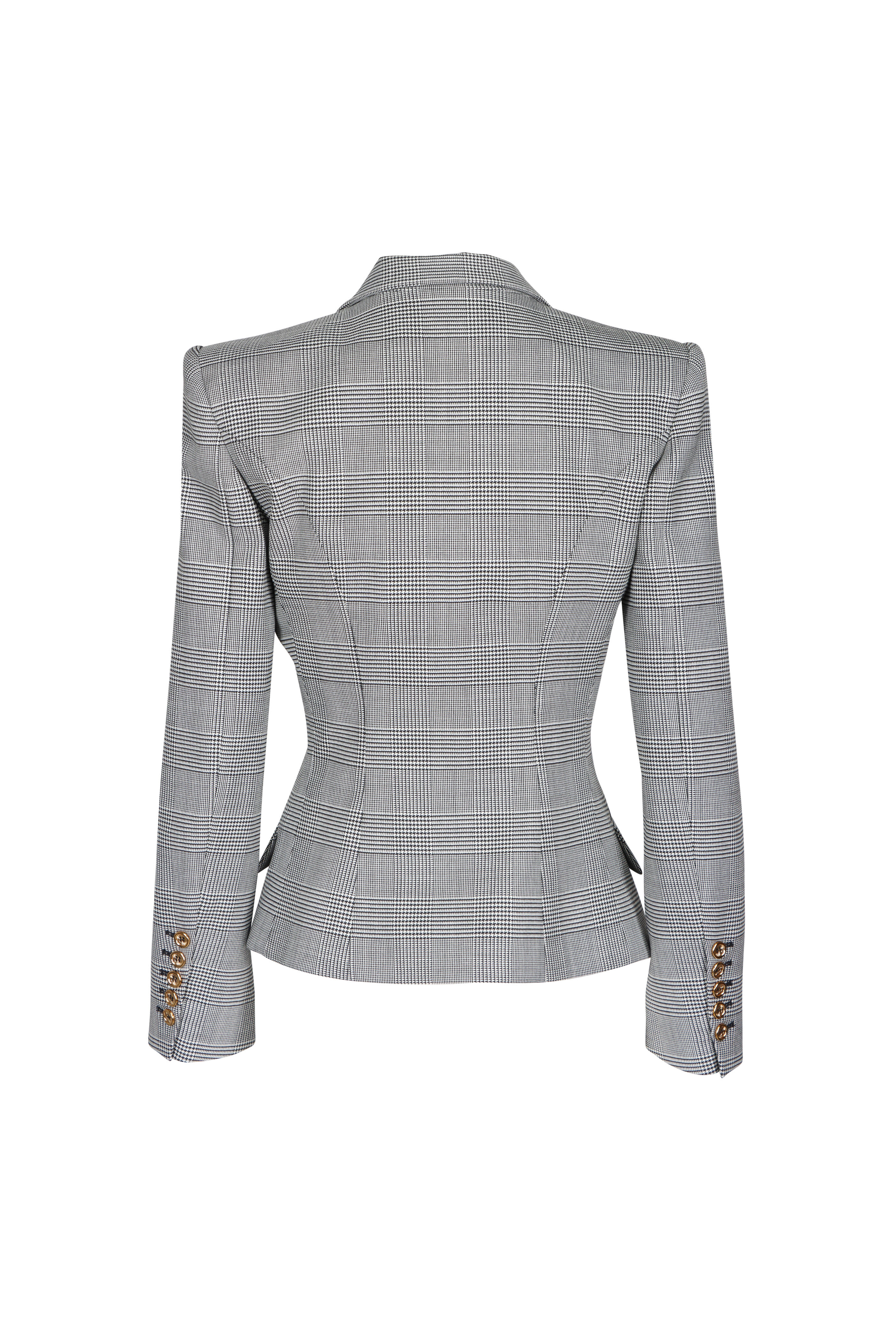 Balmain - Prince of Wales Six Button Jacquard Jacket
