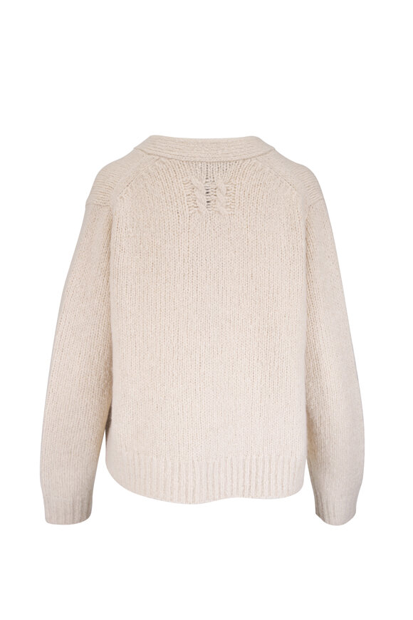 Nili Lotan Lorana Beige Cashmere & Silk Cardigan - view 4