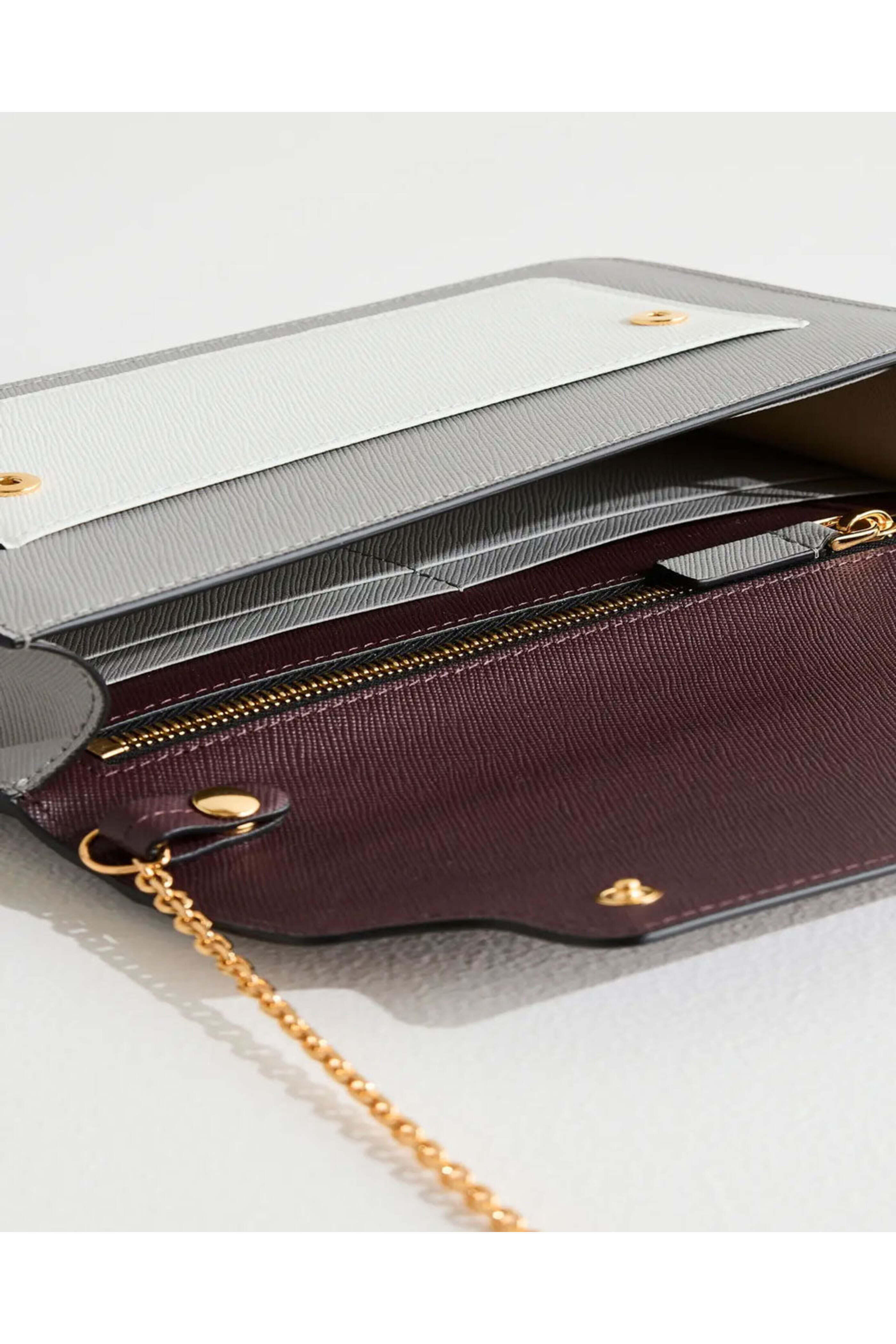 Marni - Long Wallet with Chain in Dolphin