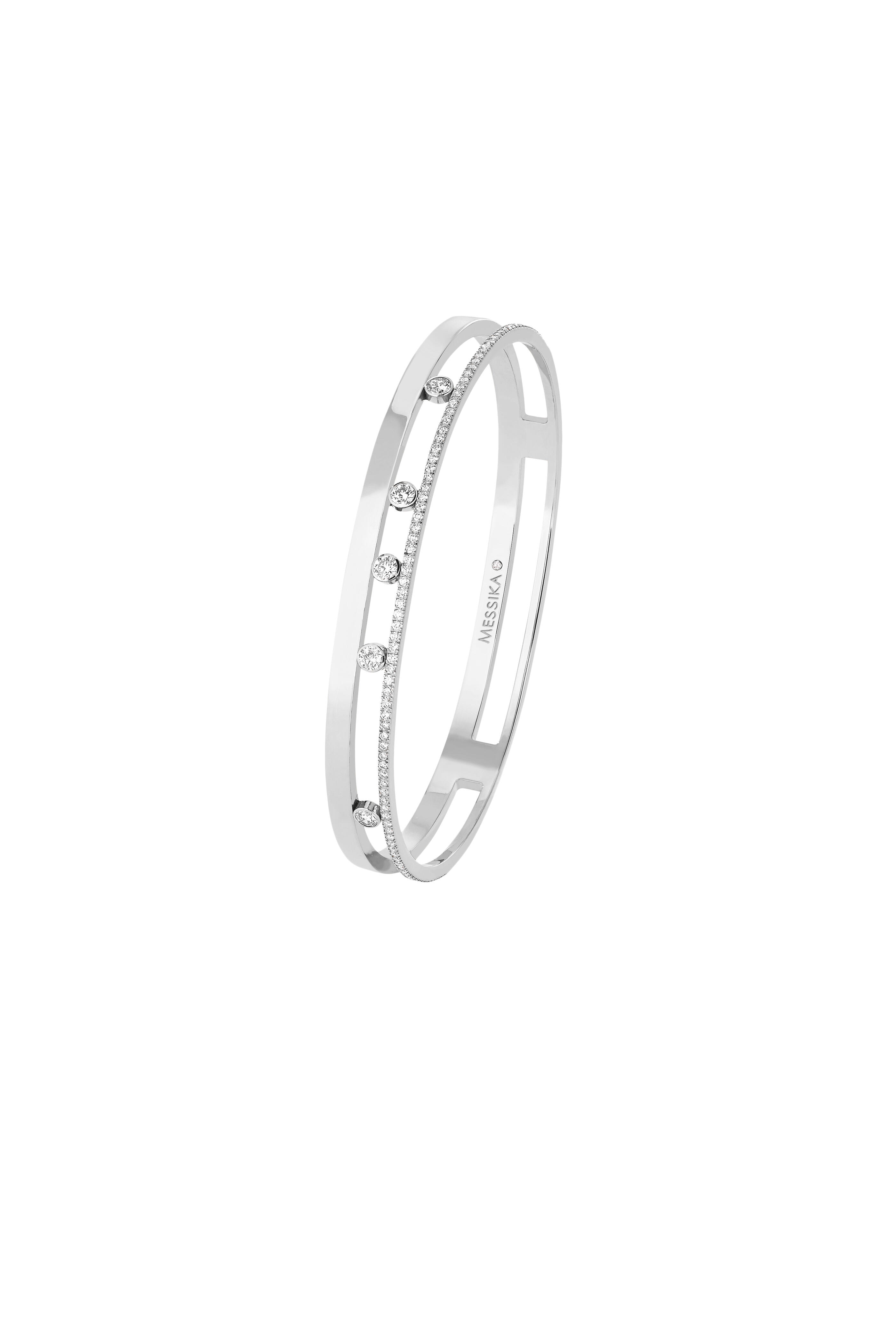 Messika - 18K White Gold Moving Bangle