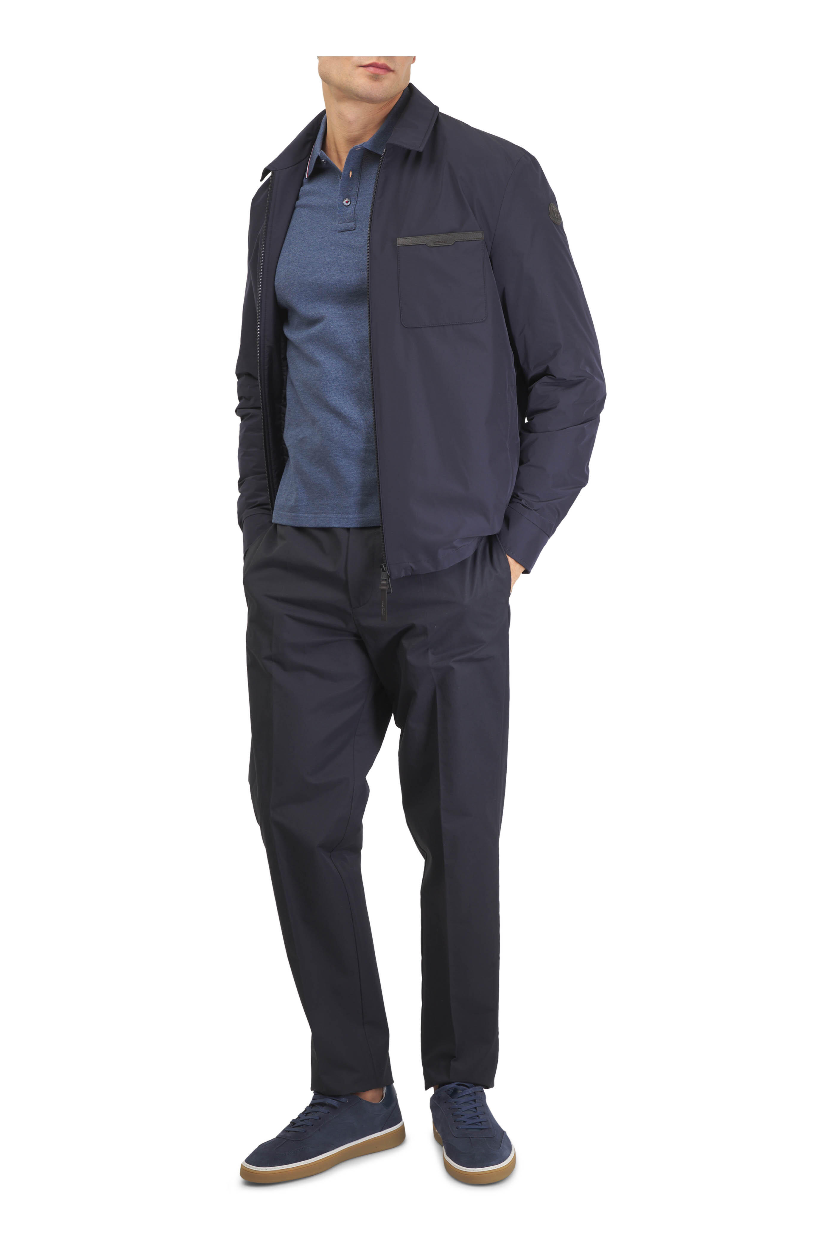 Moncler - Navy Quilted Overshirt