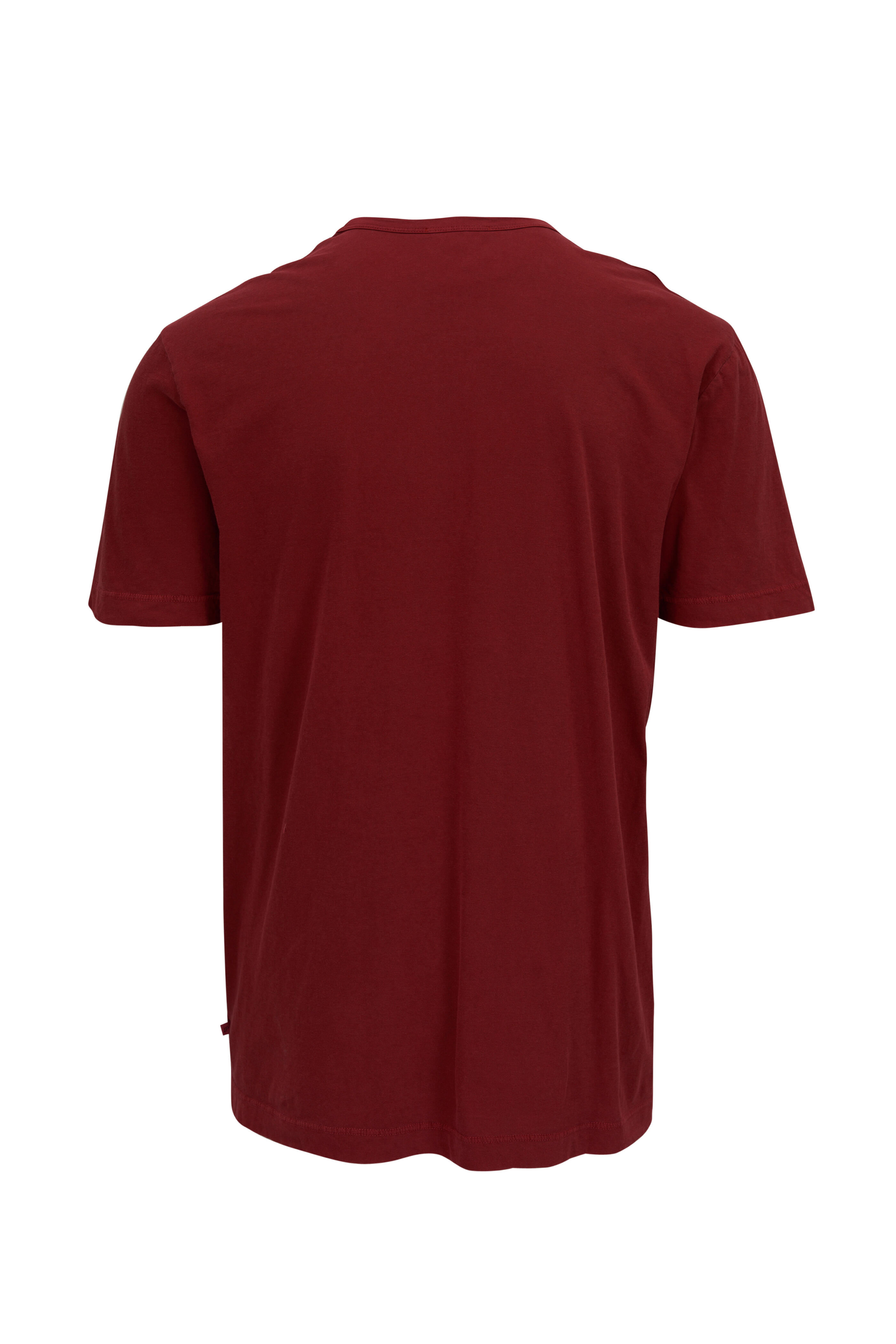 James Perse - Sunfire Brick Cotton Crewneck T-Shirt