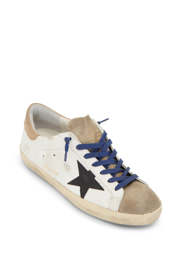 Golden Goose - Super-Star White Leather Black Star Sneaker