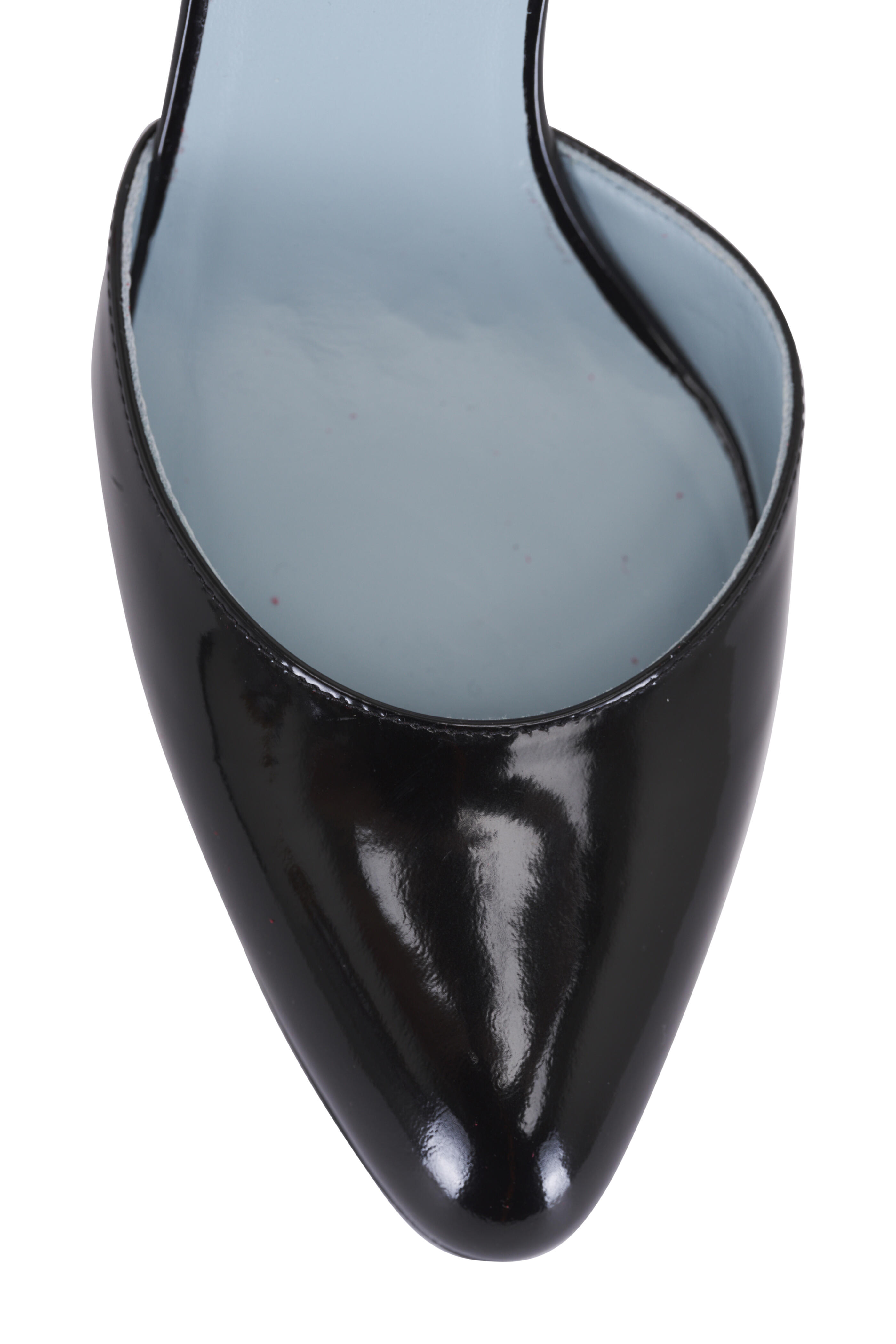 Valentino Garavani - Foliefoliage Black & Red Ankle Wrap Pump, 85mm