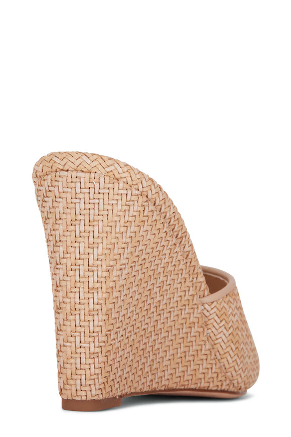 Veronica Beard Dali Natural Raffia Wedge - view 4