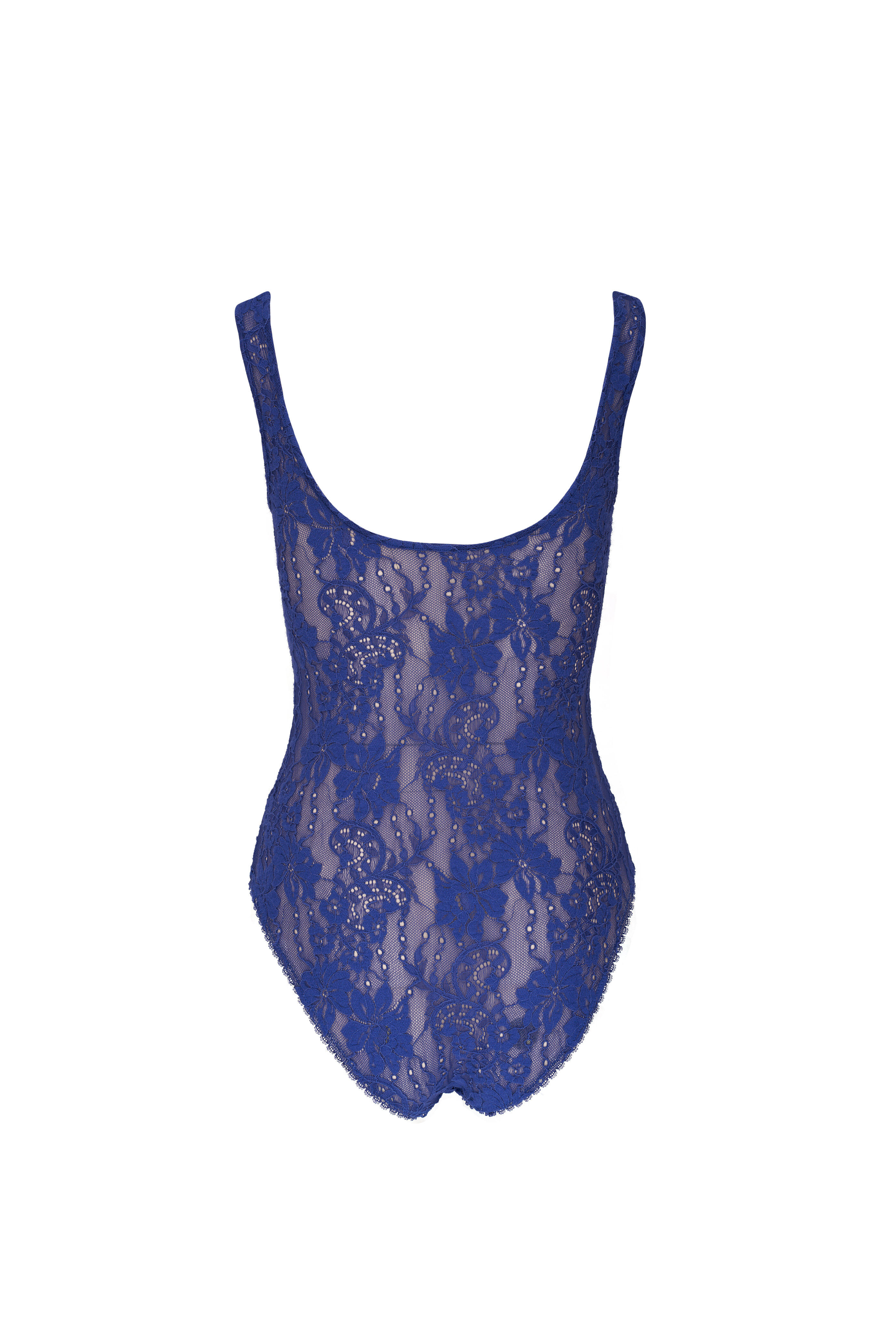 Zimmermann - Lapis Lace Scoop Neck Bodysuit