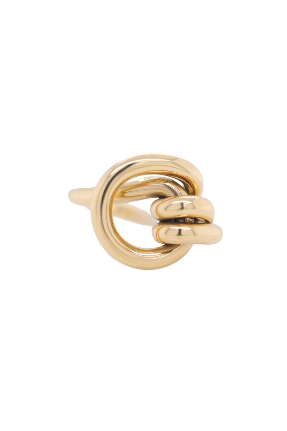 Kali Zoe 18k Yellow Gold Extra Large Love Knot Ring - view 1