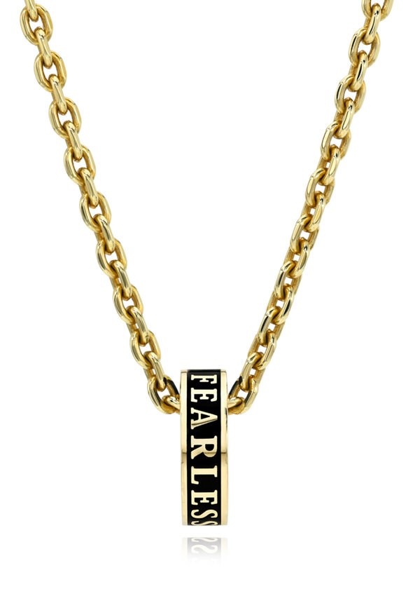 Dru Yellow Gold Diamond Fearless Love Bomb Pendant - view 1
