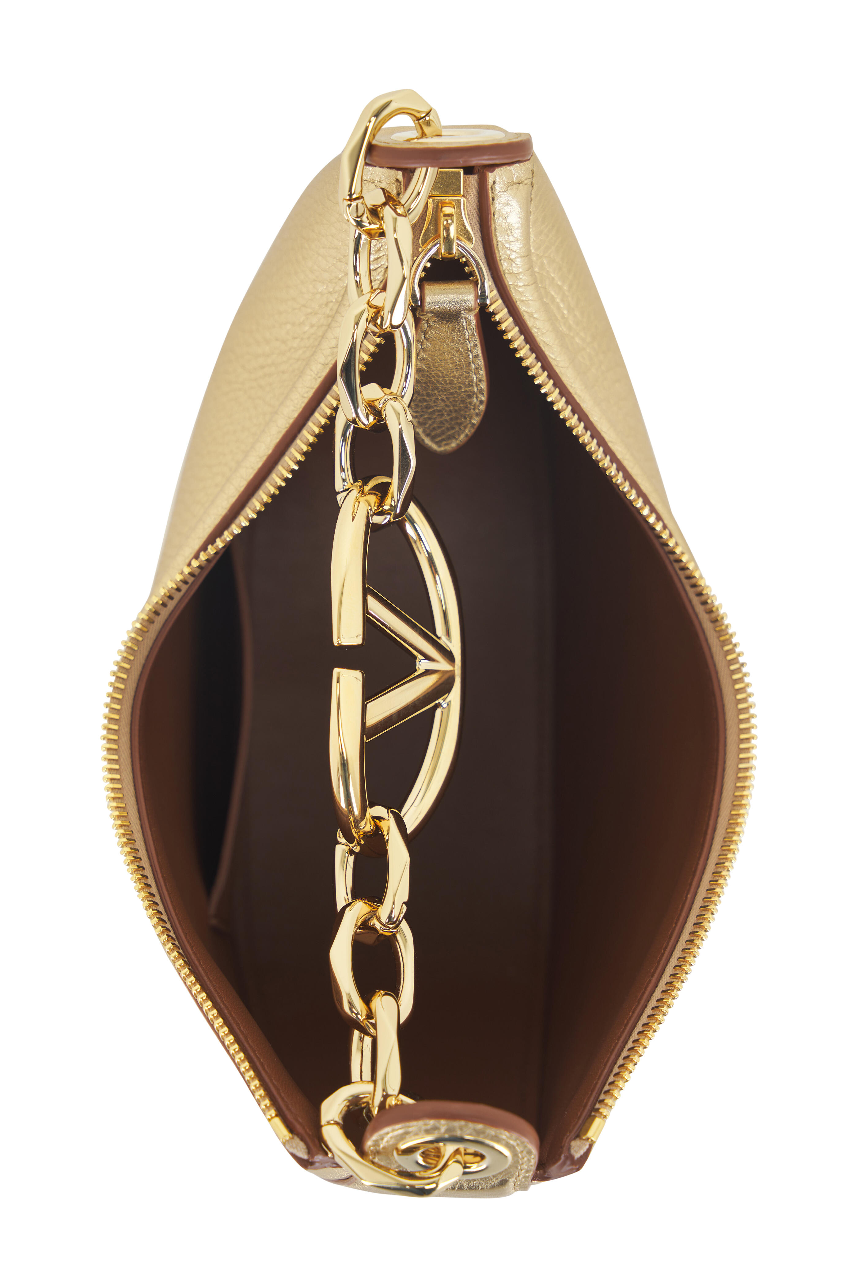 ショルダーバッグ・ポシェット VALENTINO Valentino Garavani Go-Hobo Small Leather Bag Valentino Garavani Valentino Black Leather Go-hobo Small