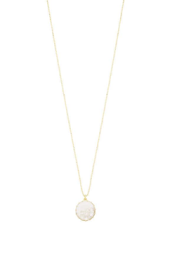 Renee Lewis 18k Yellow Gold Diamond Shake Necklace