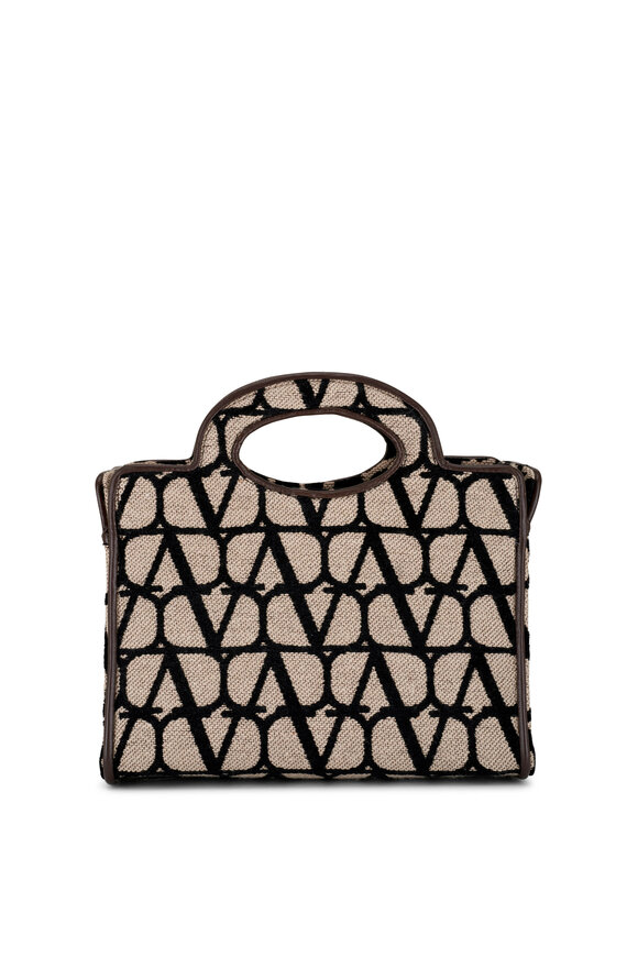 Valentino Garavani Men's Le TROISIEME Toile Iconographe Shopping Bag - Black - Totes