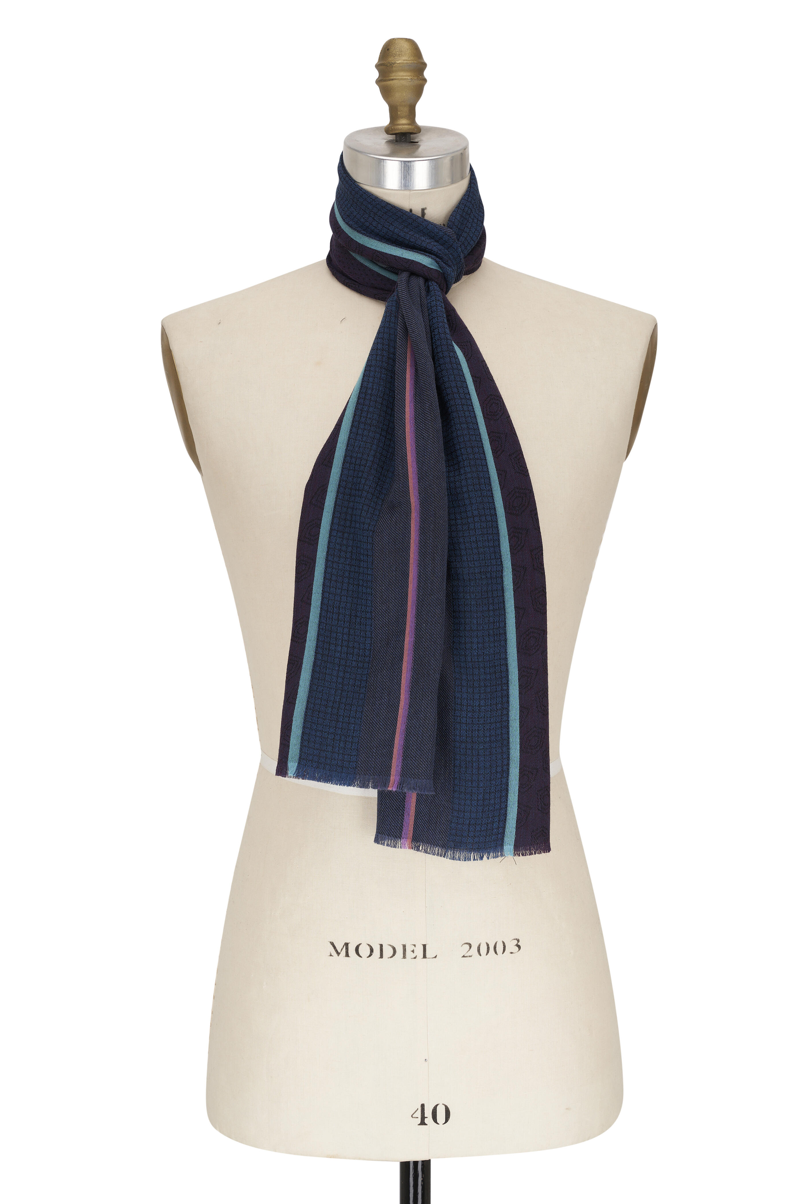 paul smith blue scarf