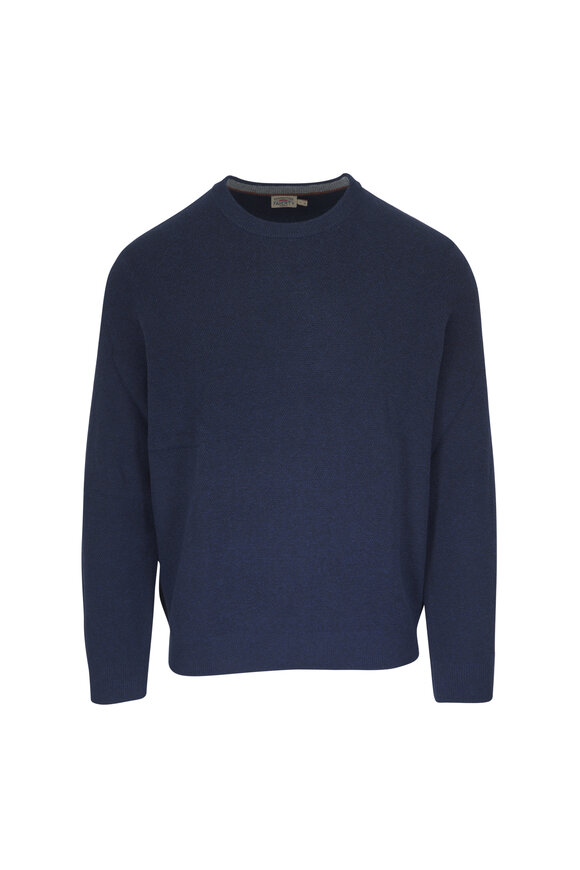 Faherty Brand Jackson Crew Navy Heather Sweater - view 1