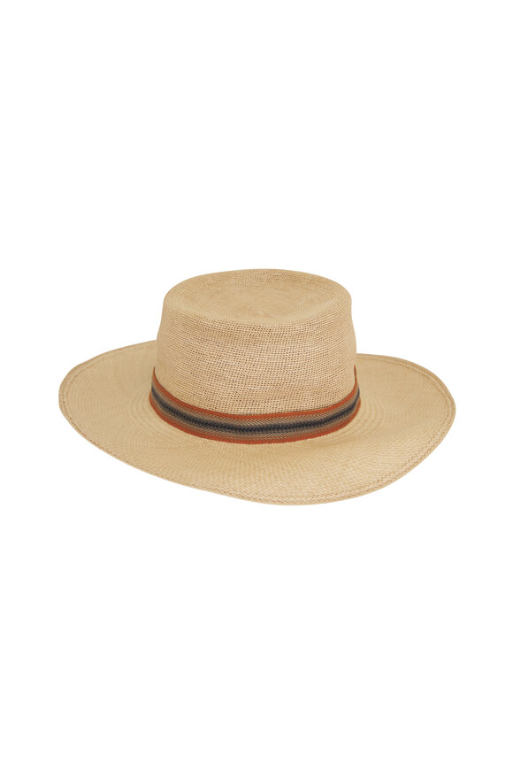 Loro Piana Naoki Tan Woven Straw Hat 