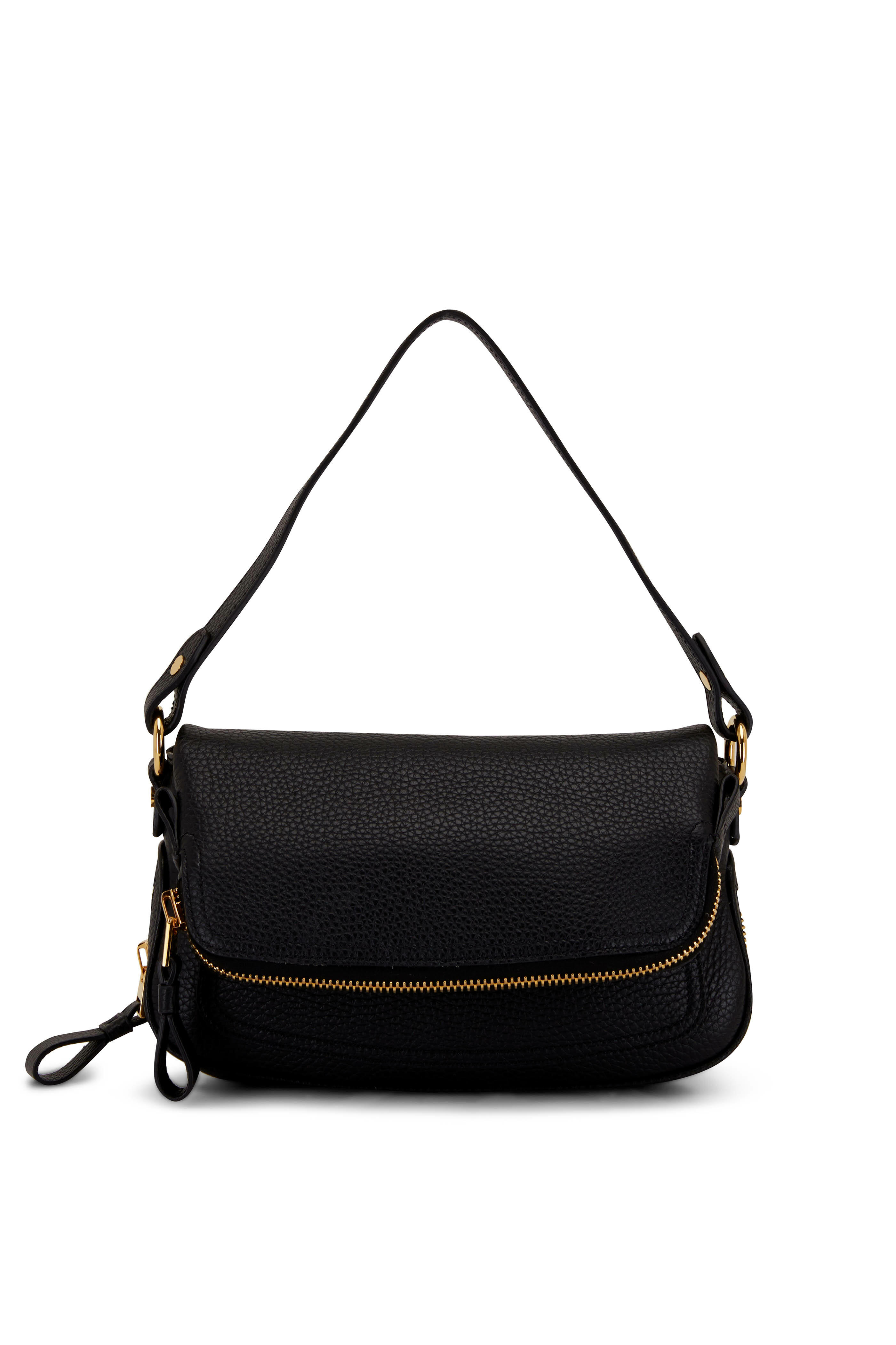 Tom Ford - Jennifer Black Grain Leather Mini Shoulder Bag