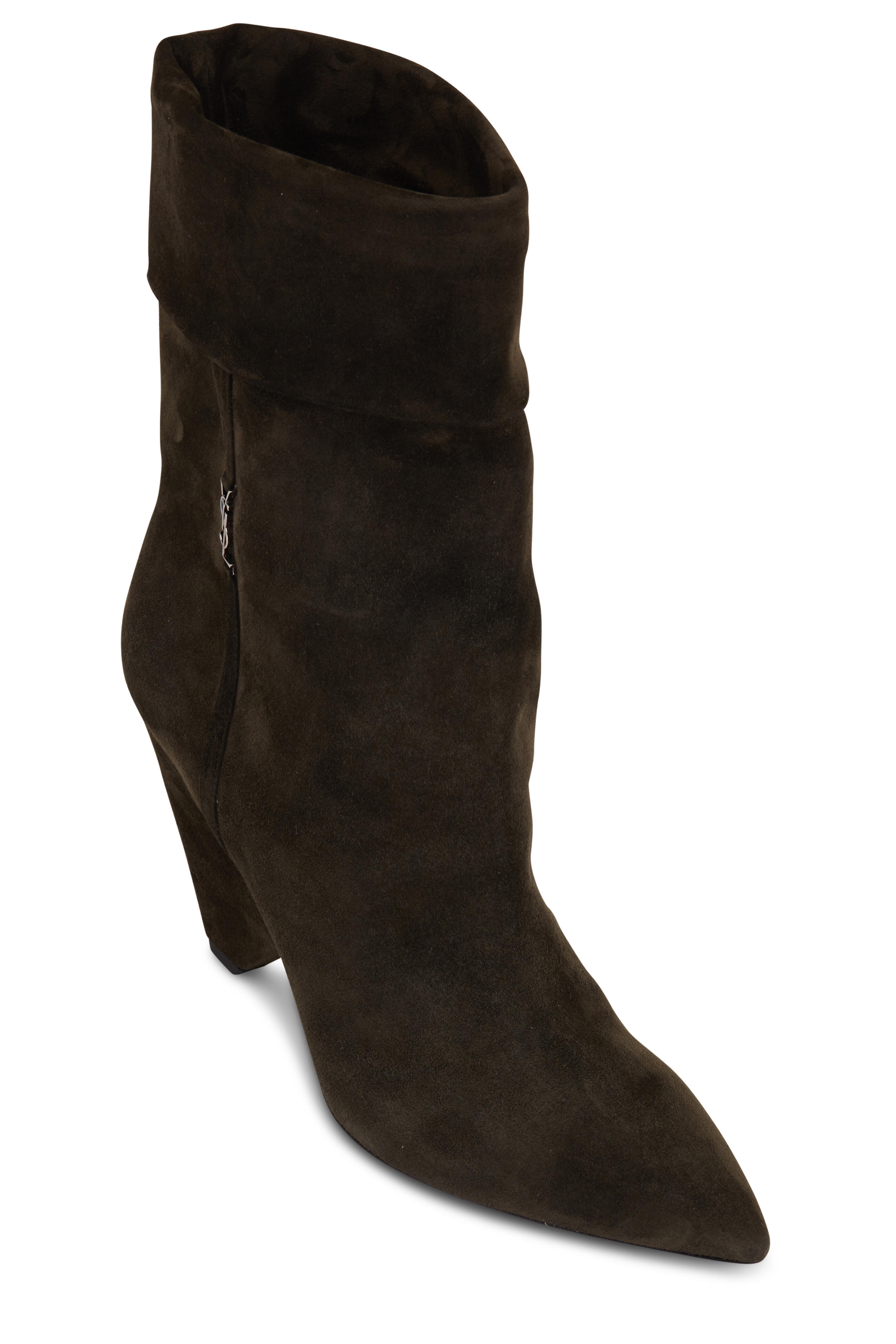 Saint Laurent - Liz Sable Suede Boot, 85mm