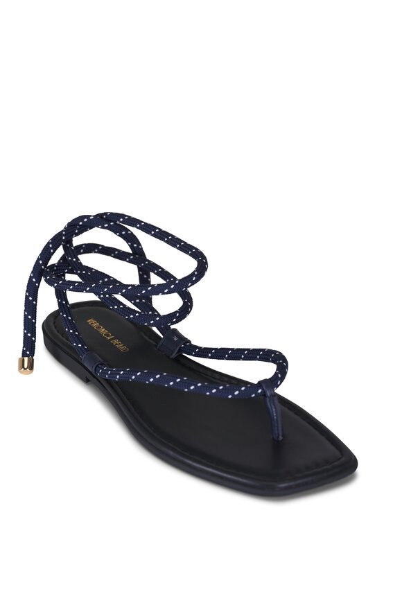 Veronica Beard Carmina Cord Eclipse Wrap Sandal