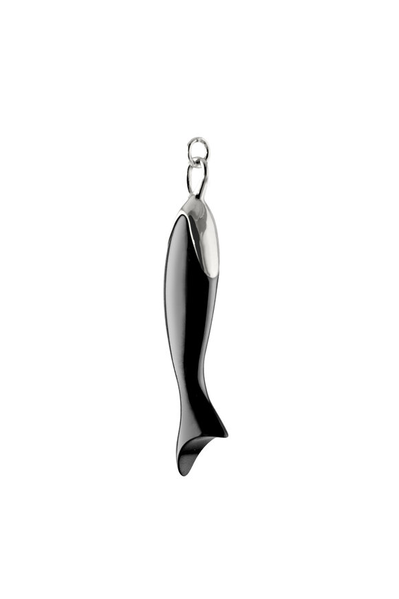 Monica Rich Kosann Black Ceramic Fish Charm