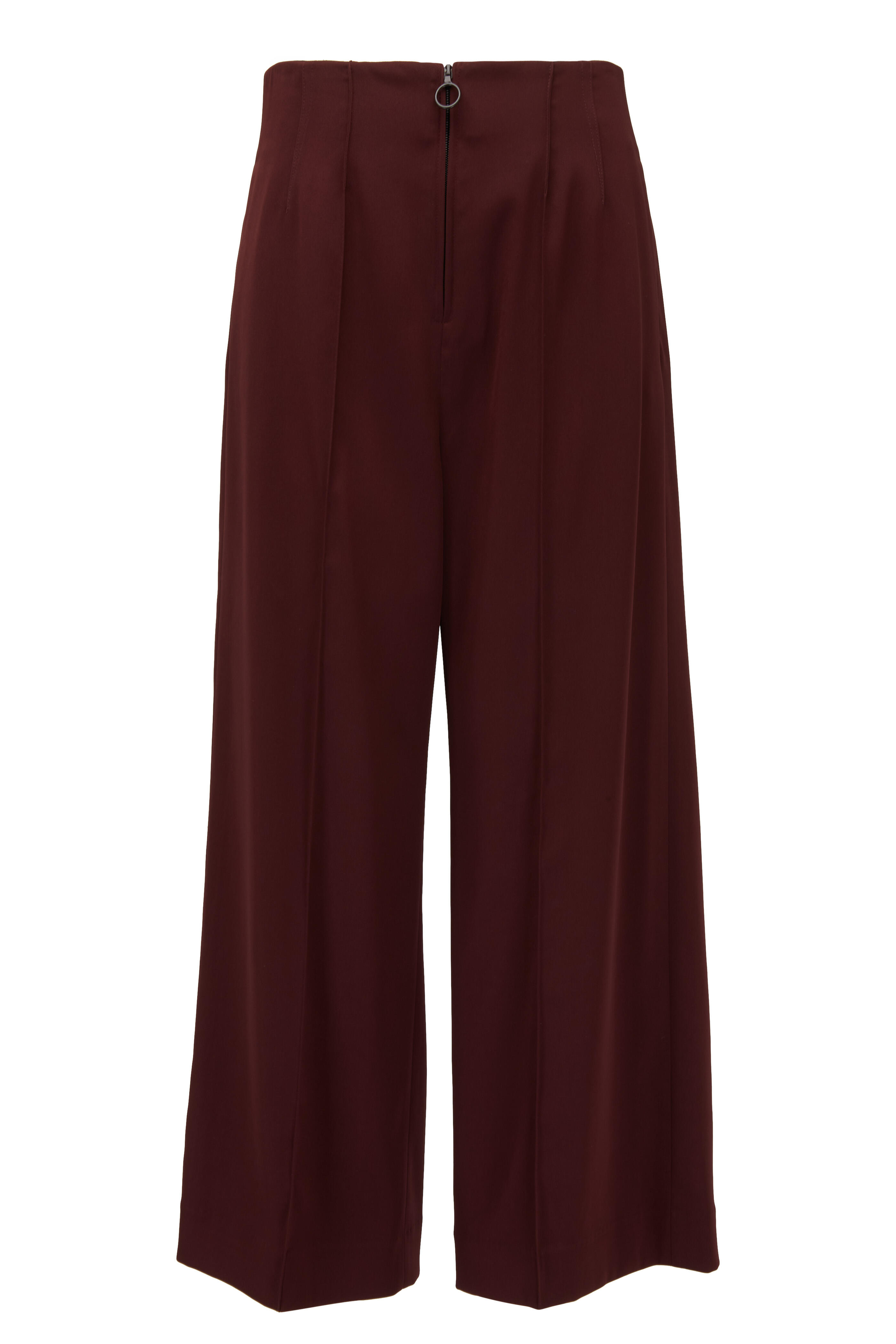 KZ_K Studio - Fonderie Burgundy Pintuck Pant