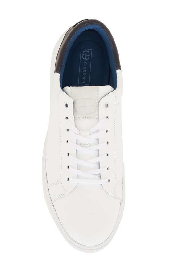 G Brown - Puff White Leather Sneaker