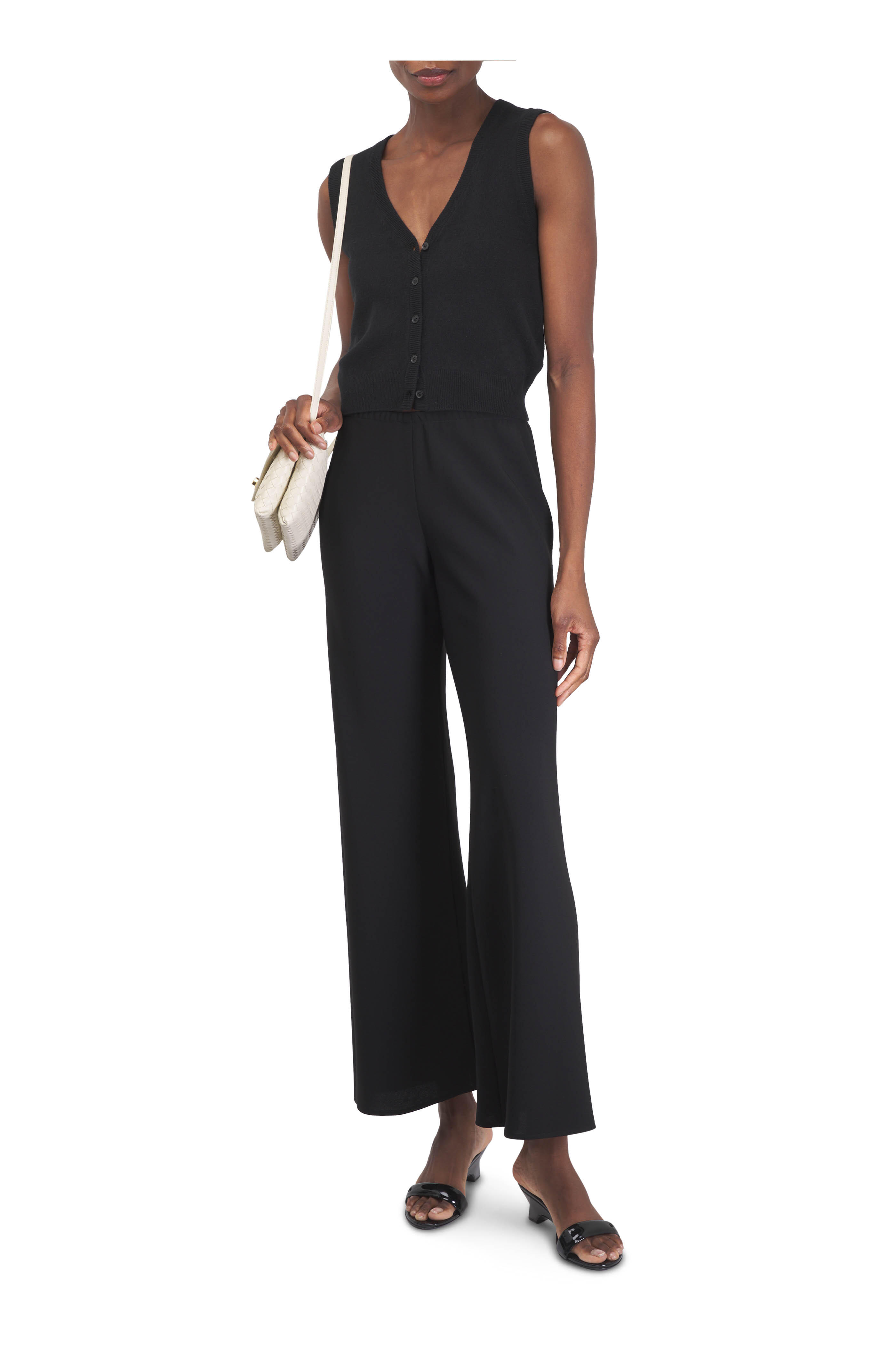 Nili Lotan - Porter Black Cashmere Sweater Vest