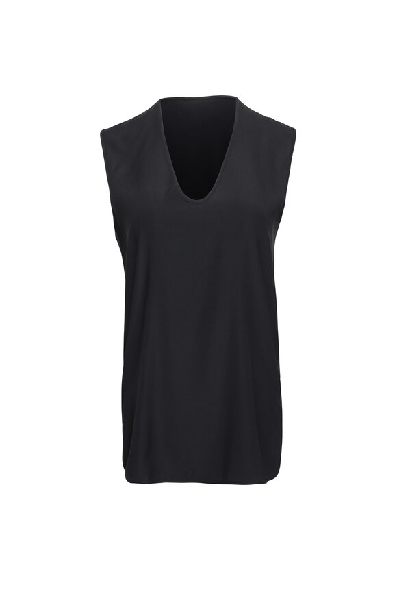 Zero + Maria Cornejo Ony Black Silk Tank
