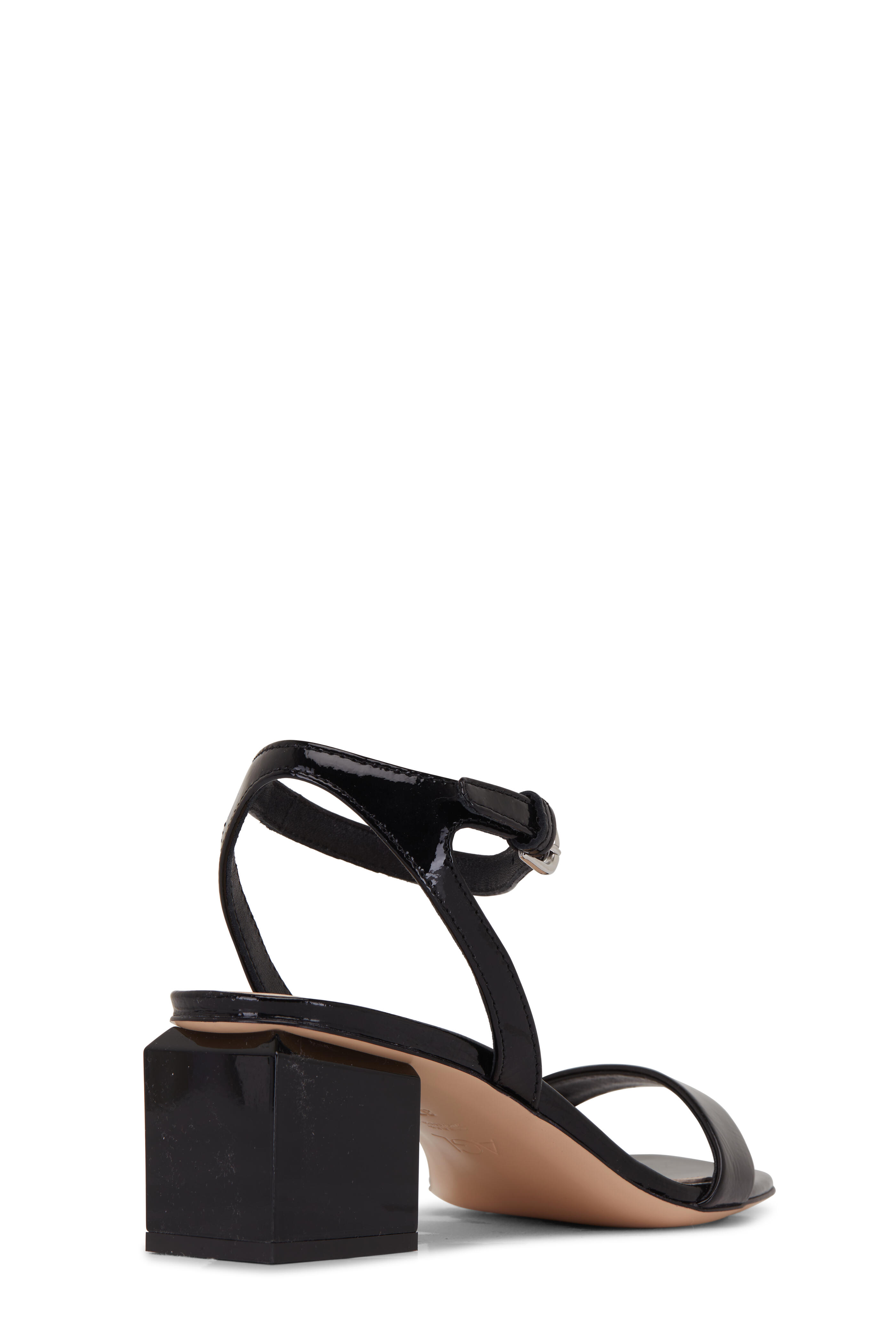 AGL Angie Black Ankle Strap Sandal, 65mm Mitchell Stores
