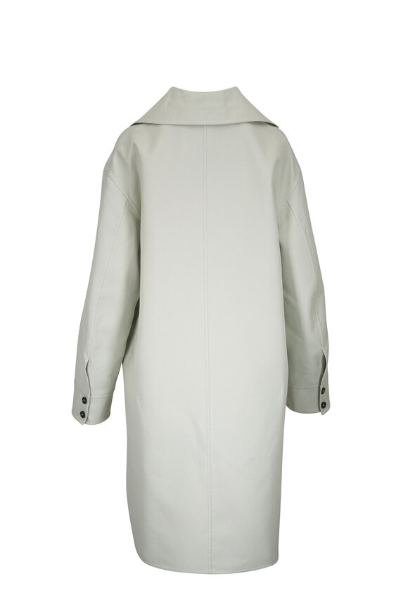 Jil Sander - Light Green Cotton Coat