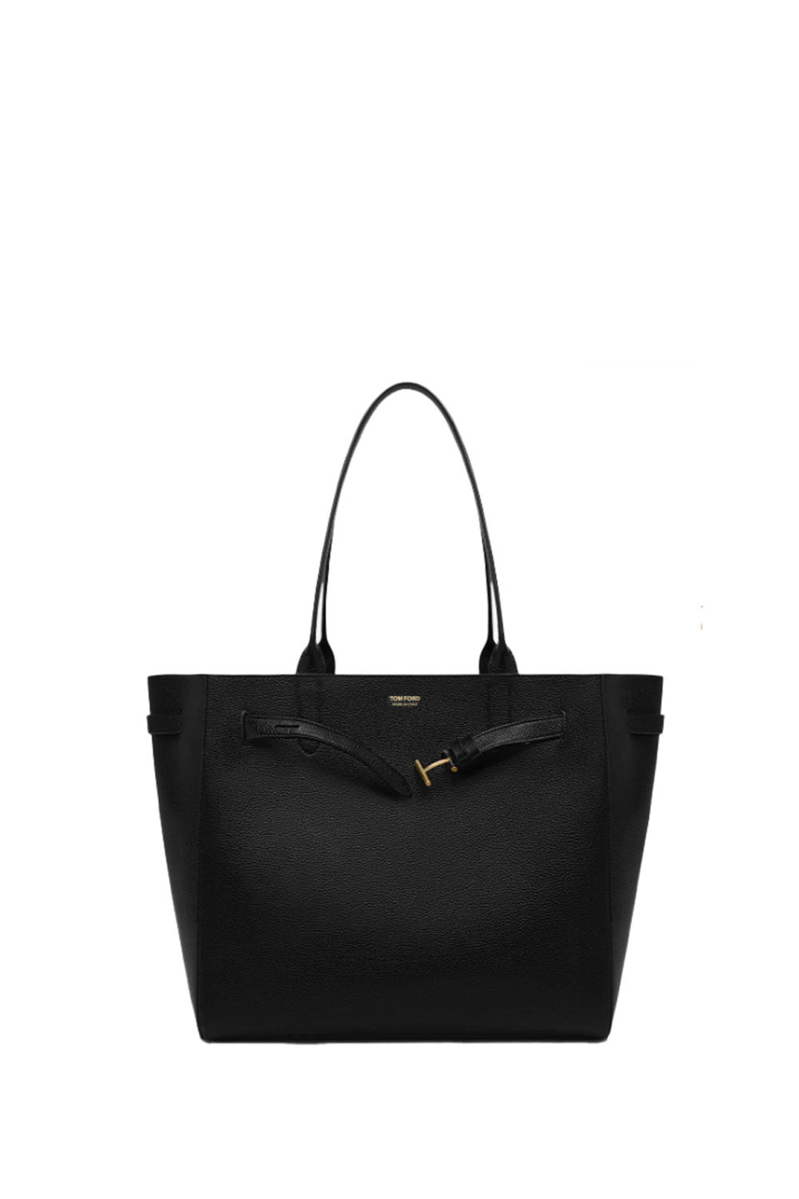 Tom Ford - Large Audrey Grain Leather Tote in Black