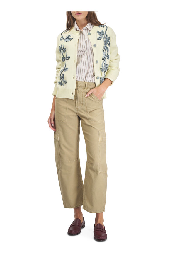 Citizens of Humanity Marcelle Gobi Khaki Low Slung Easy Cargo Pant - view 5