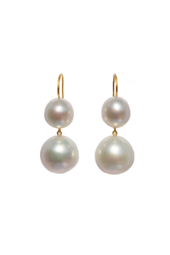 Marie-Hélène De Taillac White Incandescence Pearl Earrings