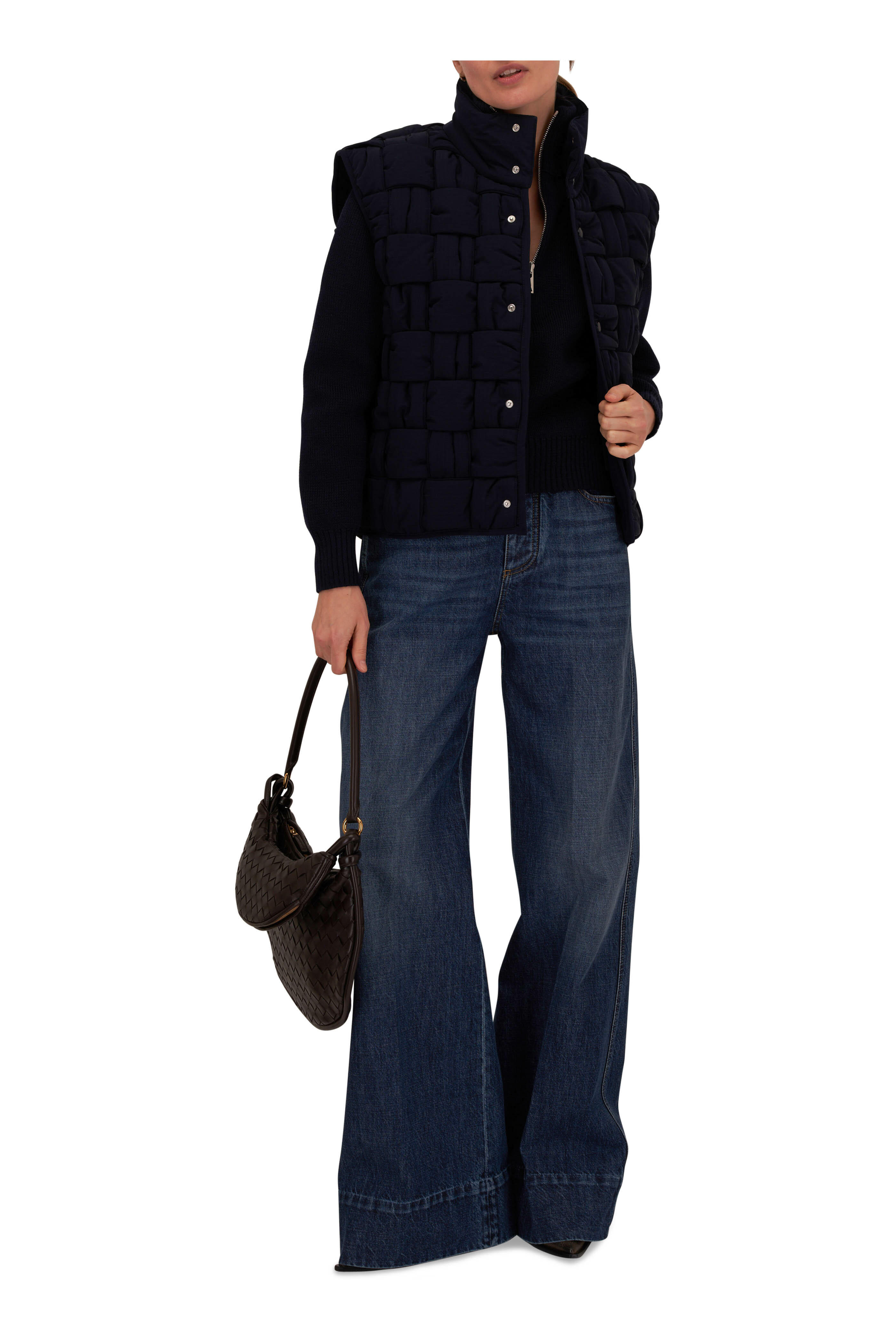 【可愛くクールに♪】BOTTEGA VENETA Navy Blue Wool Montgomery Bottega Veneta Midnight Blue Wool Montgomery Coat – LOZURI®