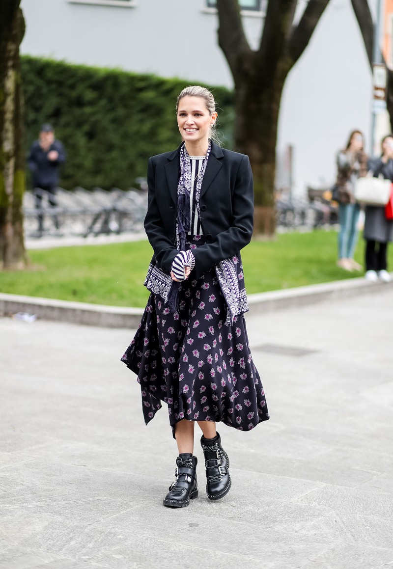 Winter Florals Street Style 