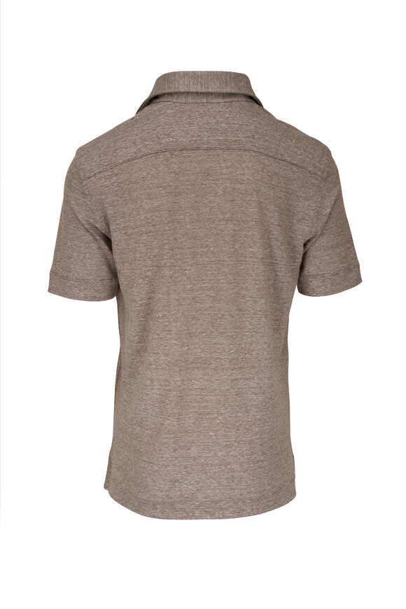 Maurizio Baldassari - Heather Brown Merino Wool Polo