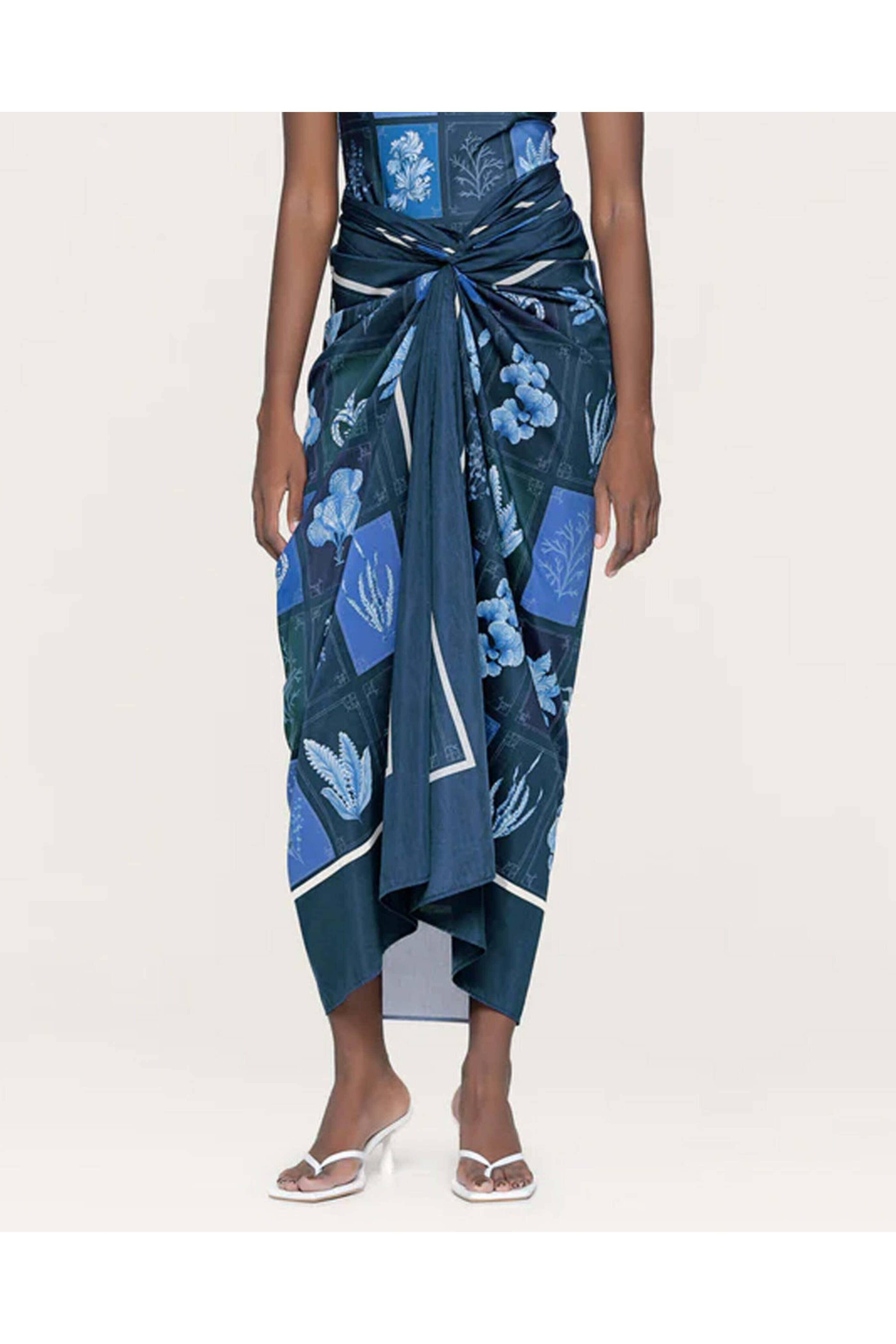 Agua By Agua Bendita - Multcolor Lavanda Algae Pareo