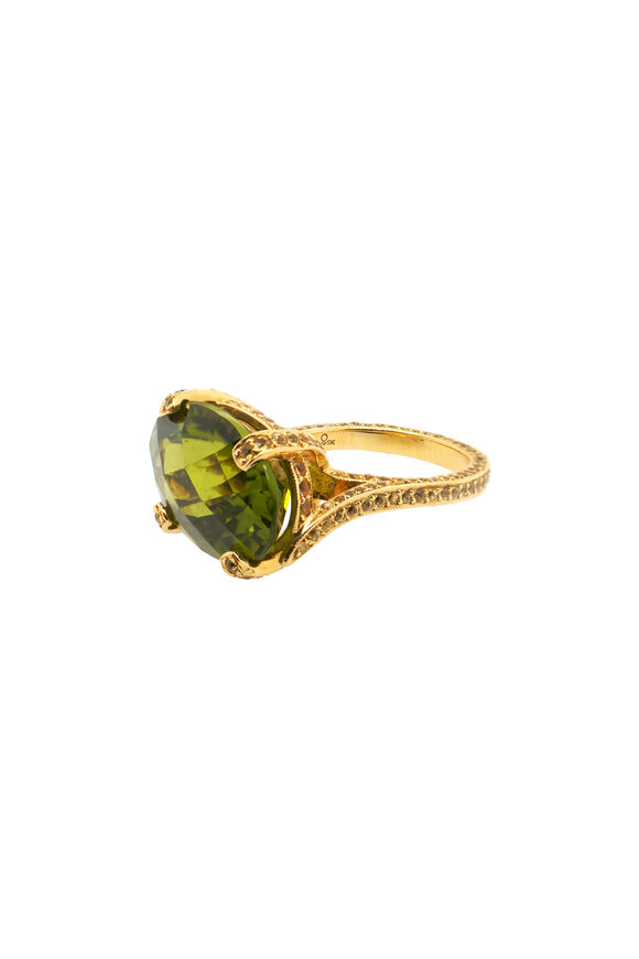 Sharon Khazzam Peridot Snake Ring