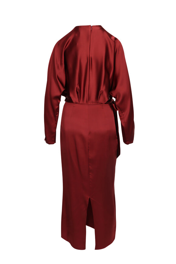 Staud Phoebe Ruby Silk Dress - view 2