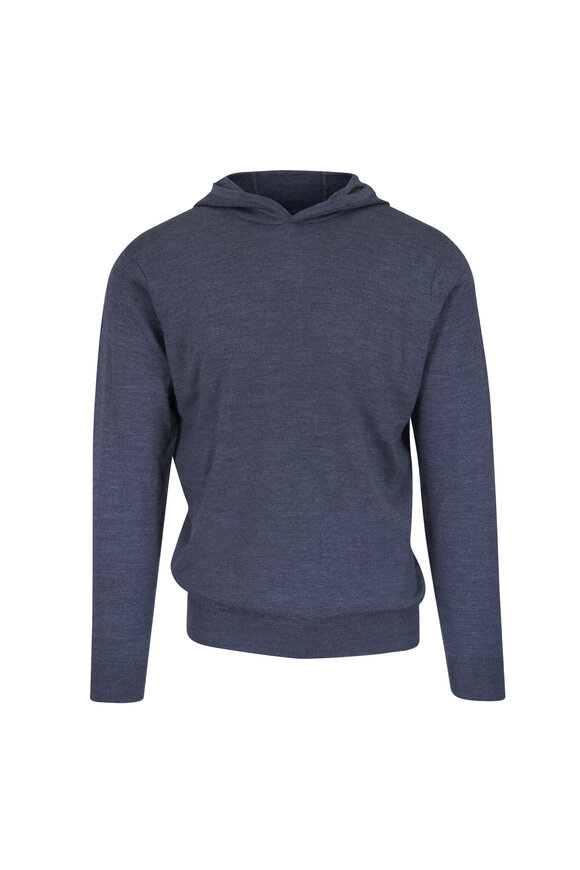 Peter Millar Popover Charcoal Gray Hoodie