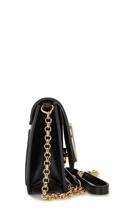 Chloé - C-Logo Black Leather Small Shoulder Bag