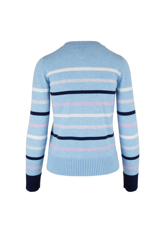 Kinross - Reef Multi Stripe Cashmere Sweatrer 