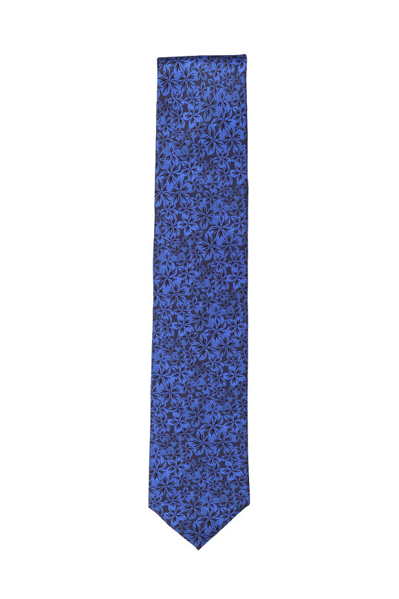 Momas Blue Floral Necktie