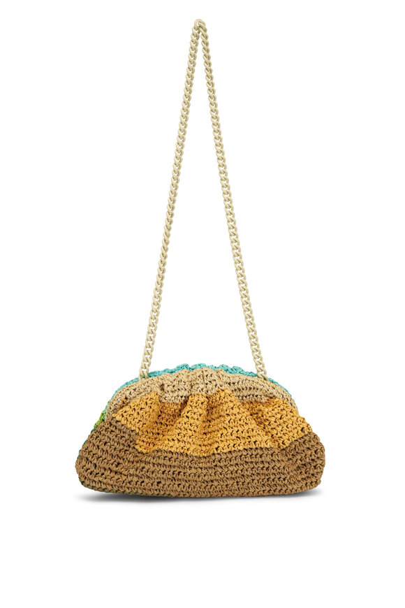 Maria La Rosa Layers Game Green Crochet Shoulder Bag - view 3