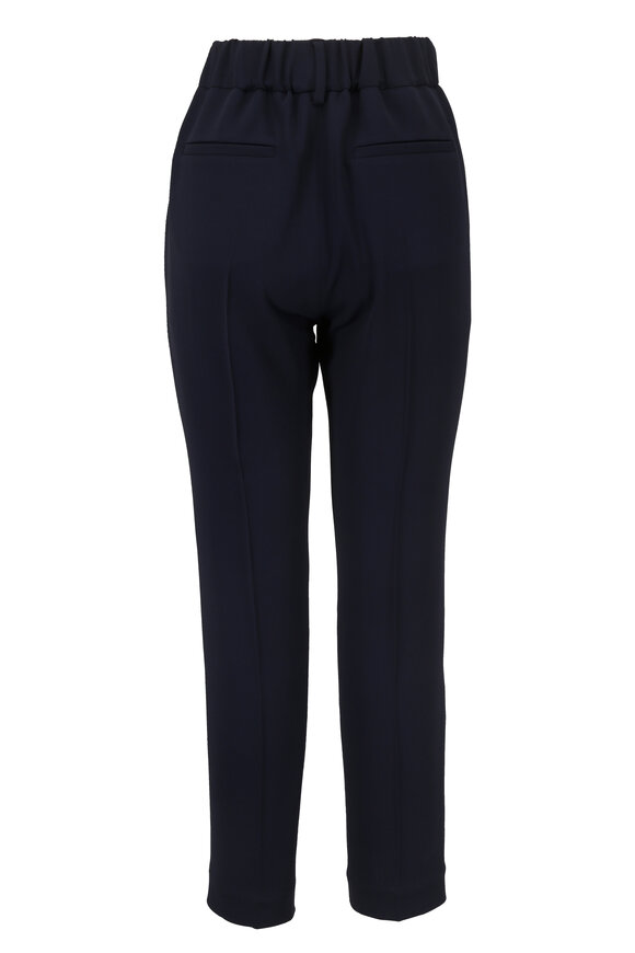 Brunello Cucinelli - Navy Pull-On Ankle Pant