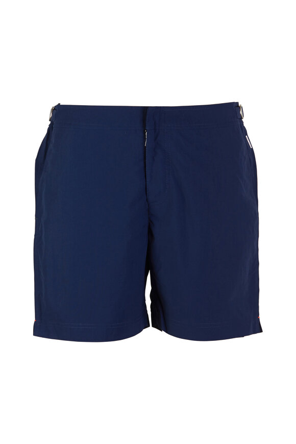 Orlebar Brown Bulldog Navy Blue Swim Trunks