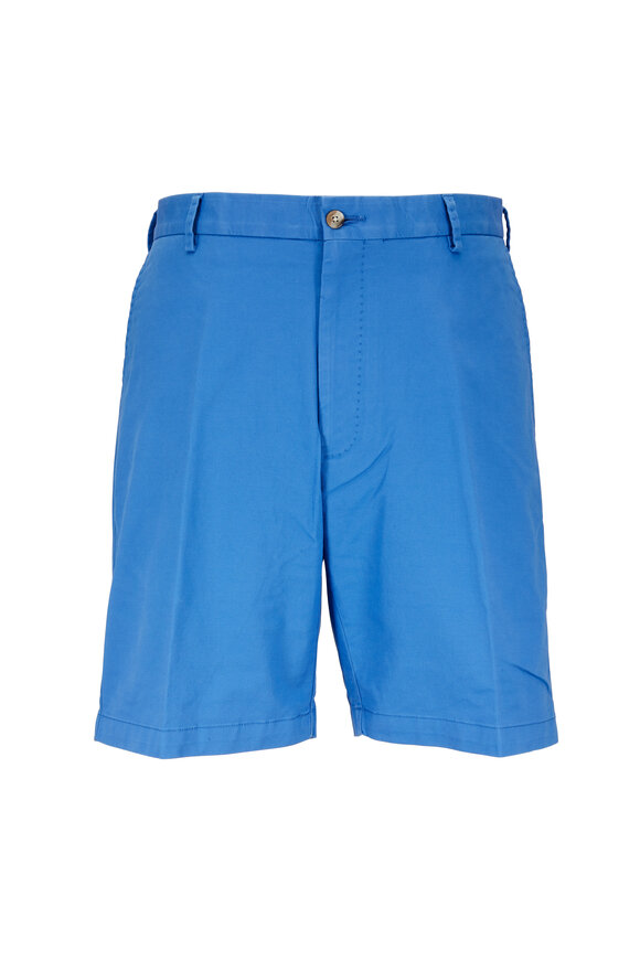 Peter Millar - Barrier Blue Soft Stretch Twill Shorts 