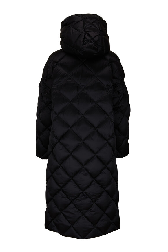 Bogner - Lioba BlackSnap Sleeve Diamond Quilted Down Coat