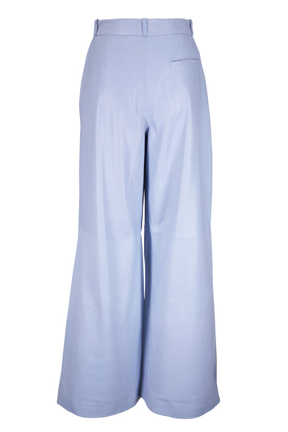 TWP Avery Light Blue Leather Pant - view 3