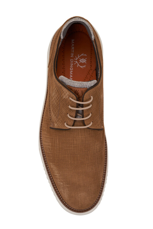 Martin Dingman - Countryaire Plaintoe Khaki Suede Dress Shoe